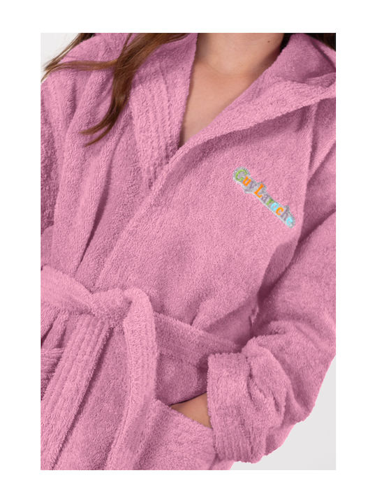 Guy Laroche Kids Hooded Bathrobe Tender Violet
