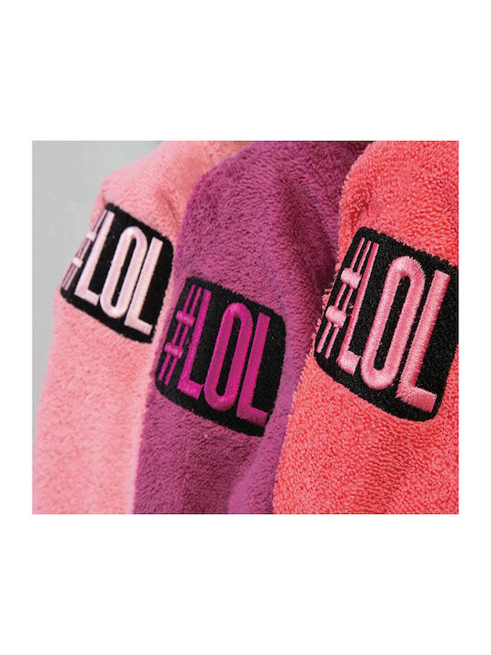 Nef-Nef Homeware Kids Bathrobe Junior Kids-21 Pink Hooded