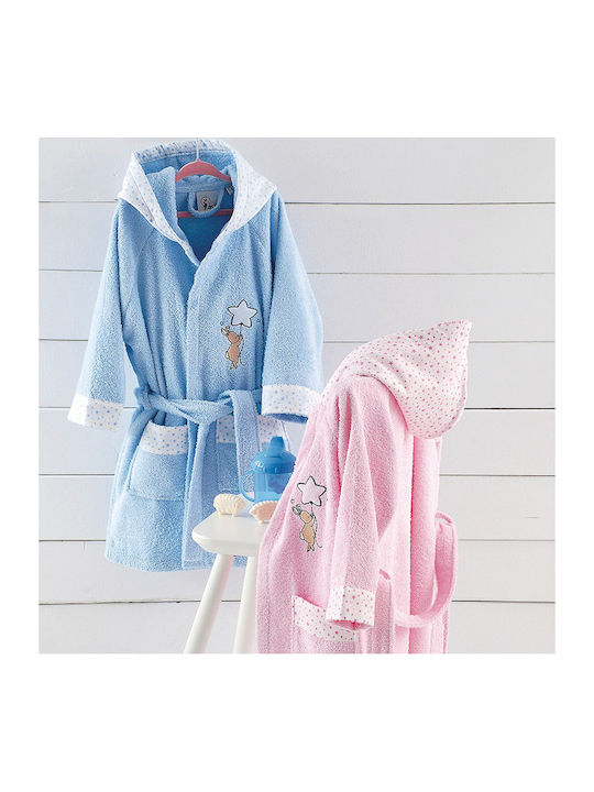 Rythmos Halat de Baie pentru Copii Flystar Light Blue cu Glugă