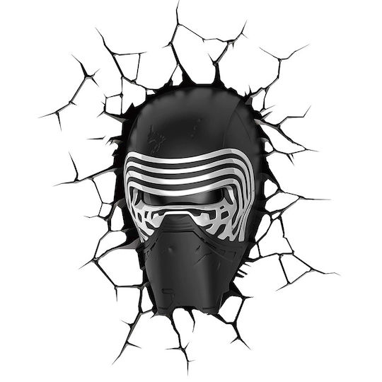 3DLightFX Led Plastic Kids Wall Light Star Wars Kylo Ren 3D 3DLightFX Led Plastic Kids Wall Light Star Wars Kylo Ren 3D