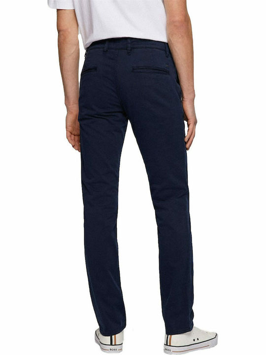 Schino-slim D Trousers Chino Elastic in Slim Fit Navy Blue