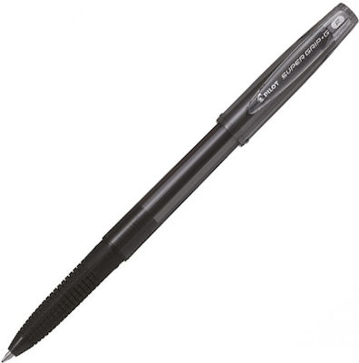 Pilot Super Grip G Cap Pix Pix cu bilă 0.7mm cu cerneală Negru Corp Negru