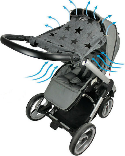 Dooky Sunshade Stroller Gray Stars