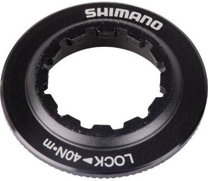 Shimano Deore -M Bicycle Disc Brake Rotor 180mm W/Lock Ring(Internal Serration), IND.PACK W/Lock Ring