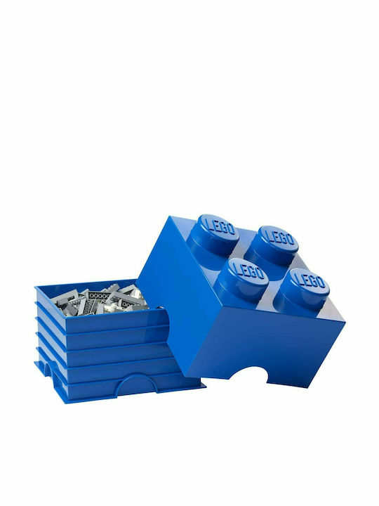 LEGO Детска кутия за съхранение от пластмаса 4-Stud Син 25x25x18см 1бр