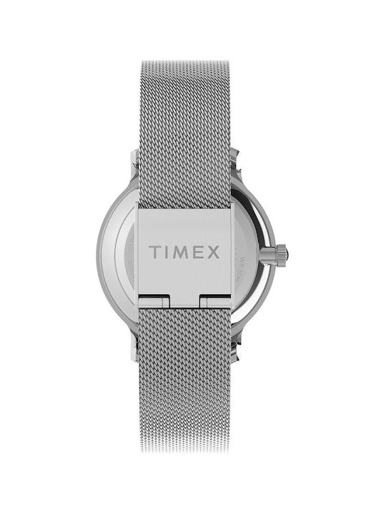 Timex Transcend Ceas cu Argintiu Brățară Metalică