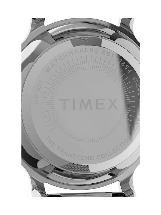 Timex Transcend Ceas cu Argintiu Brățară Metalică