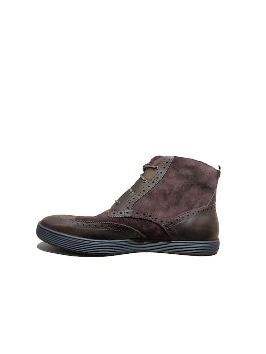 Clarks Favor Top Suede Καφέ Ανδρικά Μποτάκια