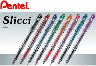 Pentel Slicci Stift Gel 0.7mm mit Rot Tinte