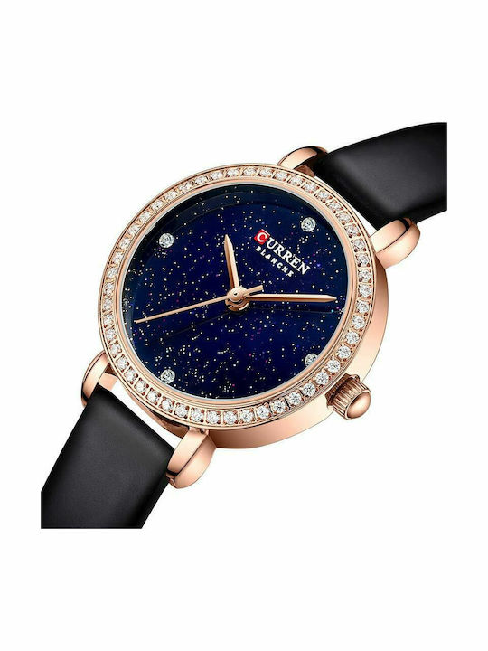 Curren Women's Watch with Leather Strap Black / Blue