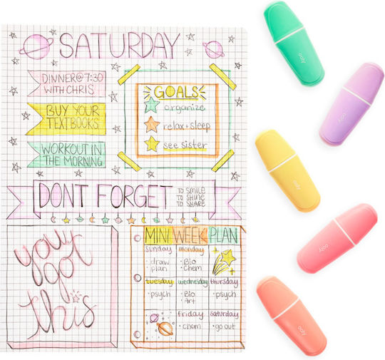 Ooly Le Bonbon Pâtisserie Highlighters Multicolour 5pcs