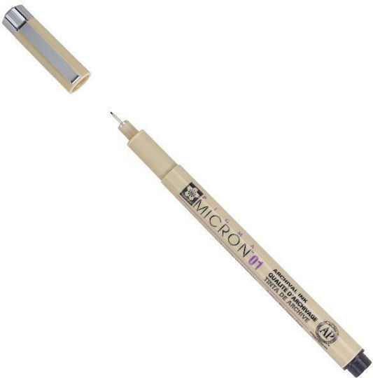 Sakura Pigma Micron 01 Μαρκαδόρος Σχεδίου Μαύρος 0.25mm