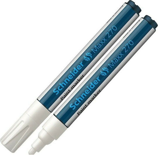 Schneider Maxx 270 Ανεξίτηλος Μαρκαδόρος Λευκός 3mm