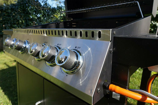 Berkman Gas Grill with 4 pcs 12kW and Side Burner