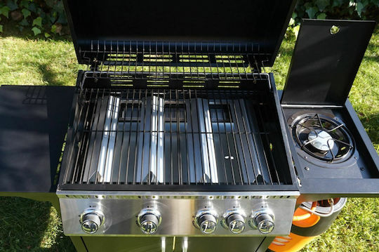 Berkman Gas Grill with 4 pcs 12kW and Side Burner