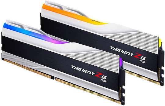 G.Skill Trident Z5 RGB DDR5 32GB RAM με 2x16GB Modules και Ταχύτητα 6000 για Desktop