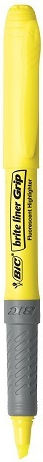 BIC Highlighter Grip Маркер за Подчертаване 3.3мм Жълт