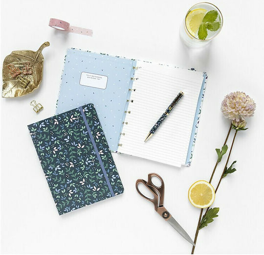 Filofax Σημειωματάριο A5 Ριγέ με Λάστιχο Πράσινο