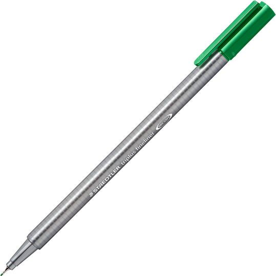 Staedtler Triplus Fineliner 334 Μαρκαδόρος Σχεδίου Πράσινος 0.3mm