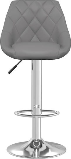 Hocker Bar mit Rückenlehne & Höhenverstellbar Gray 2Stück 44x46x82-103cm