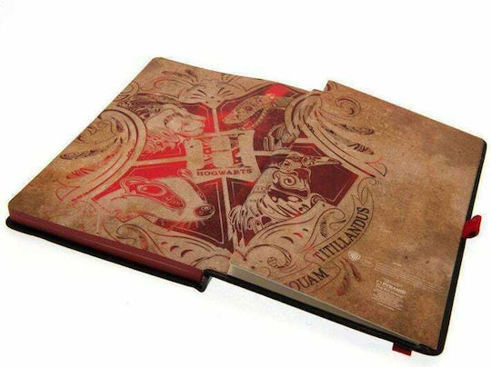 Pyramid International Harry Potter Notebook A5 Ruled with Elastic and Pen Holder Black