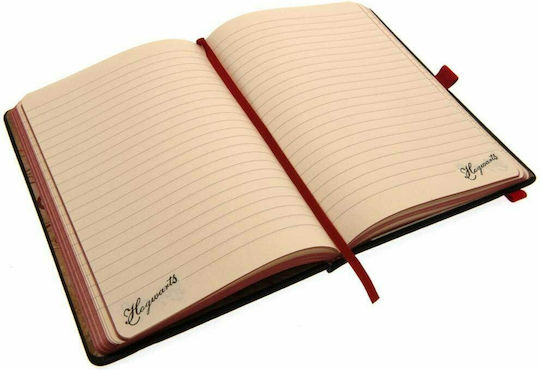 Pyramid International Harry Potter Notebook A5 Ruled with Elastic and Pen Holder Black