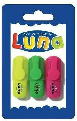 Luna Textmarker Mehrfarbig 3Stück