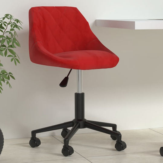 vidaXL Scaun De Birou Burgundy