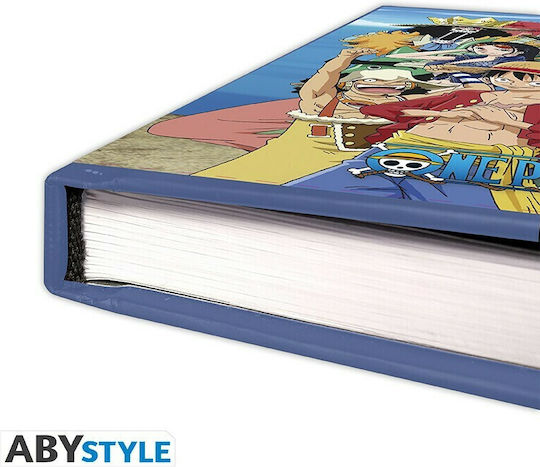 Abysse One Piece Σημειωματάριο A5 90 Φύλλων Ριγέ με Σκληρό Εξώφυλλο και Στυλοθήκη Πολύχρωμο