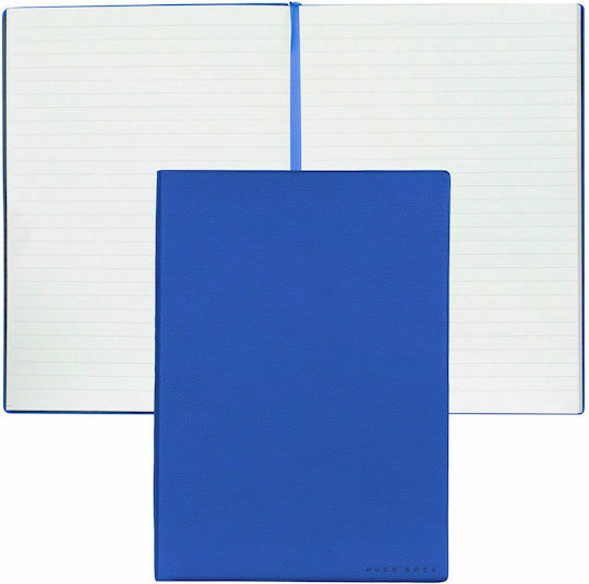 Boss Essential Storyline Notebook 80 Sheets A5 Ruled Blue