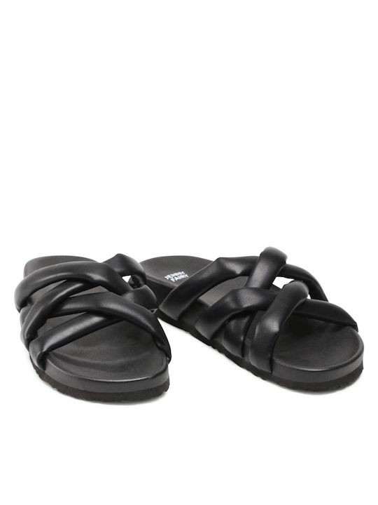 Women's Flat Sandals in Black Color