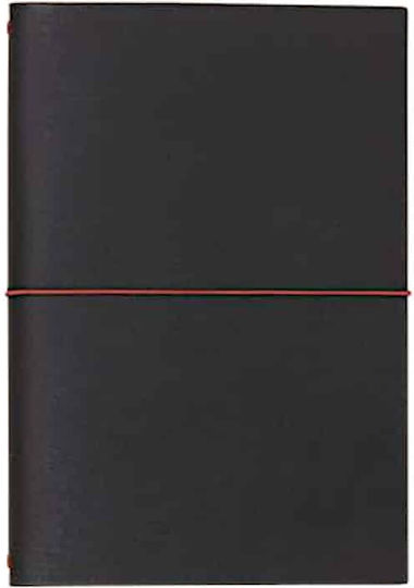 Paper Republic Carnet A5 cu Pagini Albe și Elastic Negru