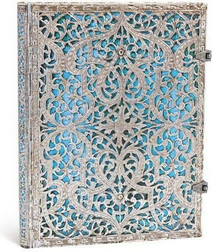 Paperblanks Maya Blue Notebook Block Ruled Blue