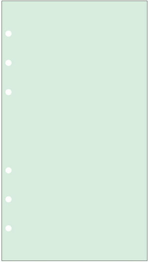 Contax Personal 2406 30 Refill Pads A4 with Blank Pages Green