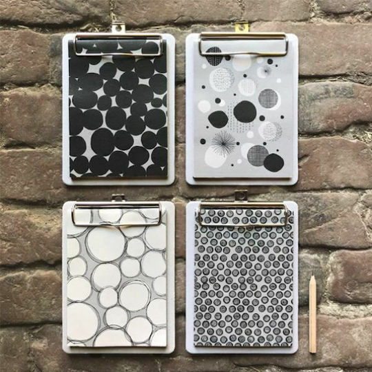 Synchronia Modern Dots Notizblock Gray