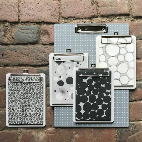 Synchronia Modern Dots Notizblock Gray