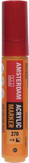 Royal Talens Amsterdam 270 Acrylic Marker 15mm Primary Yellow D