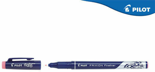 Pilot Frixion Fineliner Μαρκαδόρος Σχεδίου Ροζ 0.45mm