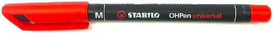 Stabilo ΟΗPen Universal M Transparency Marker 1mm Red