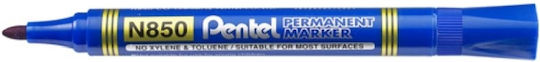 Pentel N850 Ανεξίτηλοι Μαρκαδόροι Μπλε 1.5mm Σετ 12τμχ