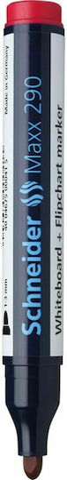 Schneider Maxx 290 Marker pentru Tablă 3mm Roșu