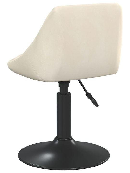 Swivel Visitor Chair Κρεμ 46x44x62cm