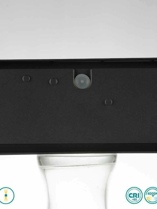 Fan Europe LED-W-Twin-XL Wall-Mounted Outdoor Ceiling Light LED IP54 40W with Natural White Light Double Beam 30x10.8x12εκ.