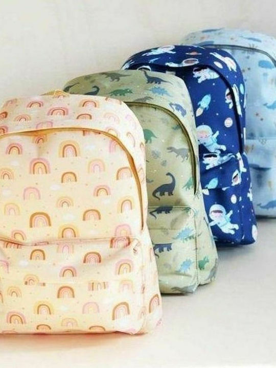 A Little Lovely Company Dinosaurs Schulranzen Rucksack Kindergarten Grün 5.5Liter