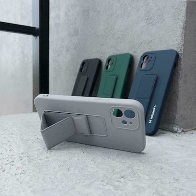 Wozinsky Kickstand Flexible Umschlag Rückseite Silikon Gray (iPhone 11 Pro)