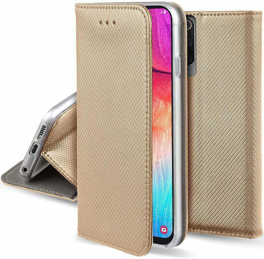 Forcell Smart Book Piele artificială Auriu (Galaxy A32 4G -> Galaxy A32 4G)