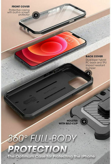 Supcase Unicorn Beetle Pro 360 Full Cover Πλαστικό Μαύρο (Google Pixel 6)