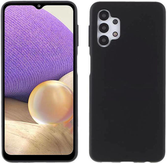 Matt Back Cover Σιλικόνης 1.2mm Μαύρο (Galaxy A32 4G)