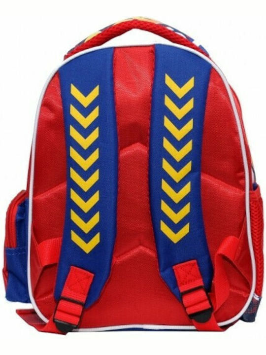 Gim Cars Street X Lights On School Bag Backpack Kindergarten Multicolored