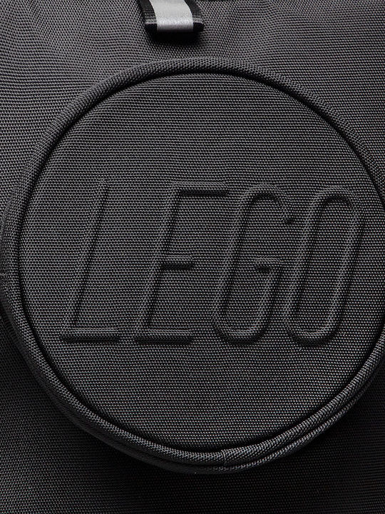 LEGO Brick 1x2 School Bag Backpack Elementary, Elementary Black with Water Bottle Holder 18Liters
